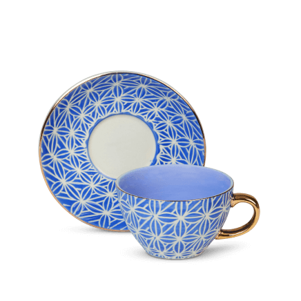 Deco Darling Remix Cup & Saucer Periwinkle