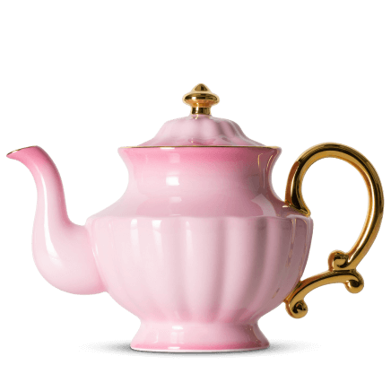 Ombre Opulence Tall Teapot Pink