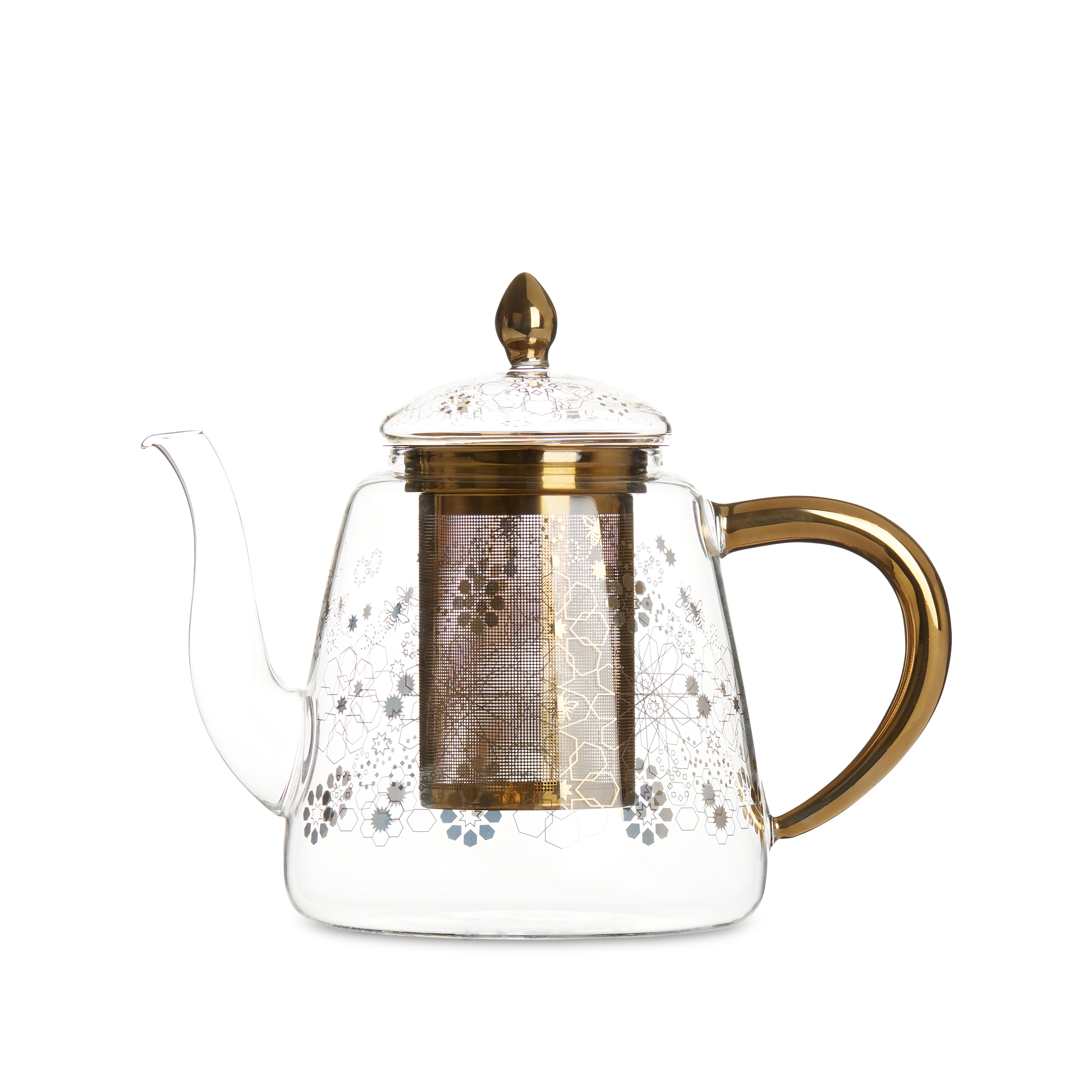 Bee Moroccan Glass Teapot