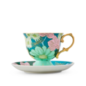 Enchanted Cup & Saucer Turquoise image number 1
