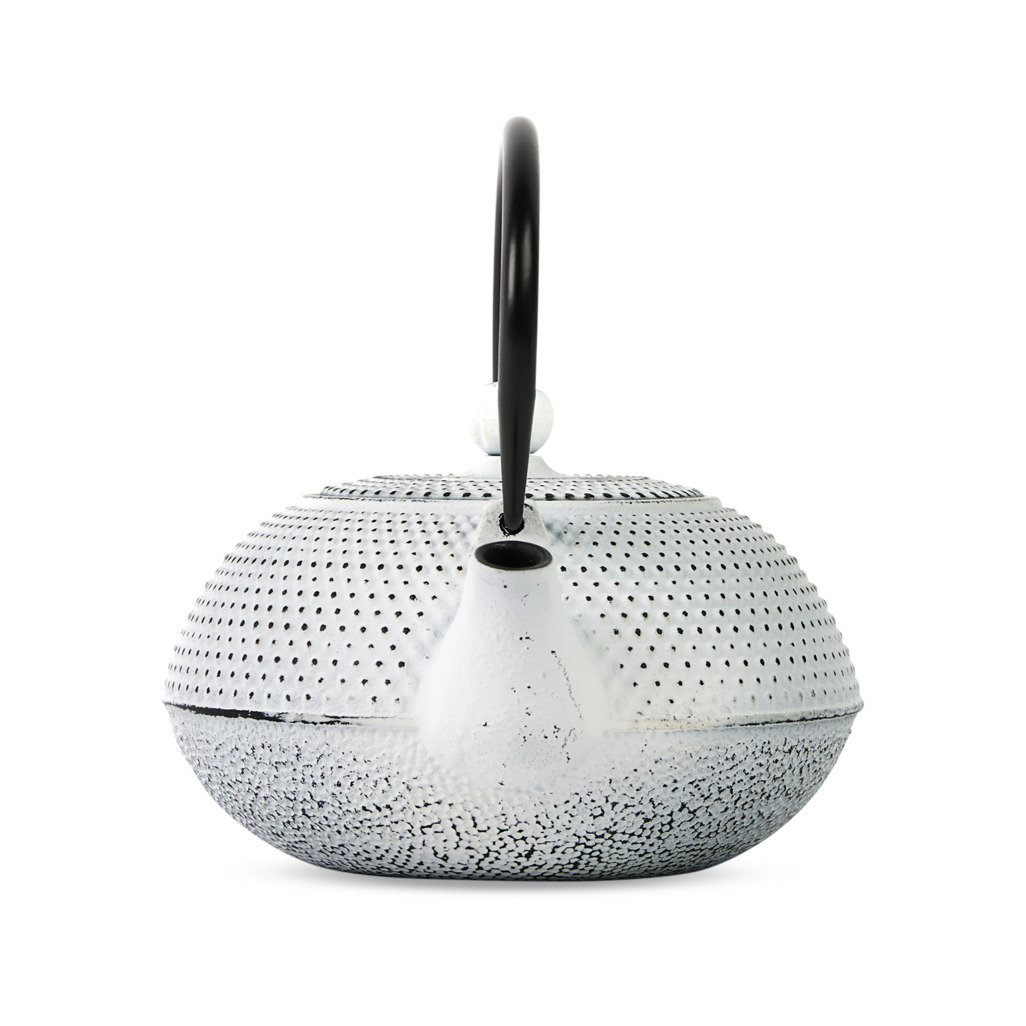 Cast Iron Teapot Hobnail Small White 600ml image number 2