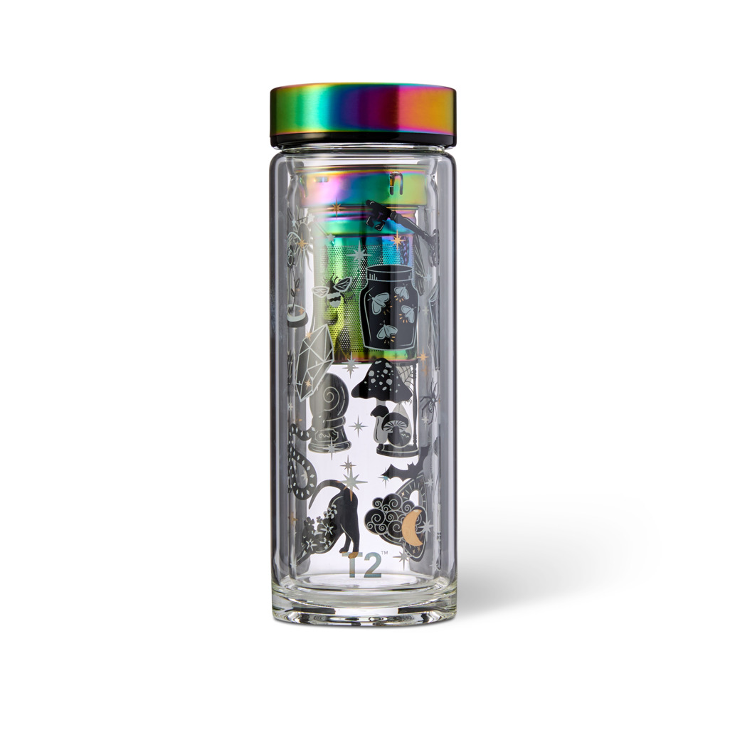 T2 Boxed Double Walled Glass Flask Seriously Spooky image number 0