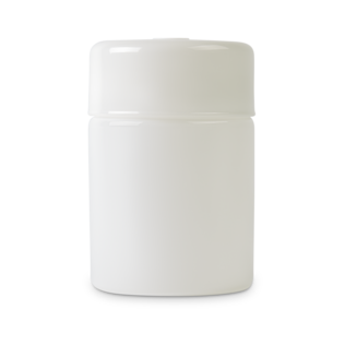 Glass Storage Jar White