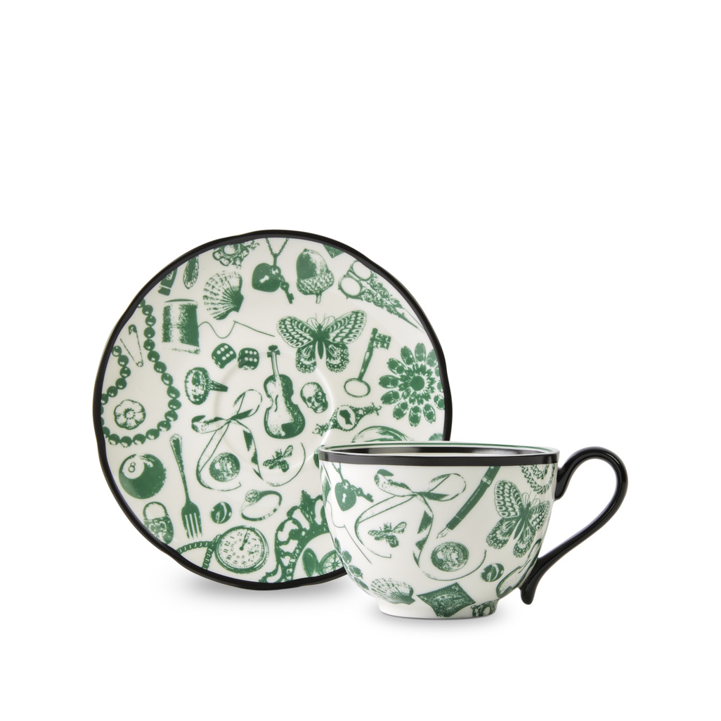 Curios Cup & Saucer Emerald image number 0