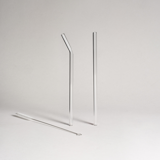 T2 Everyday Glass Straw 2Pk