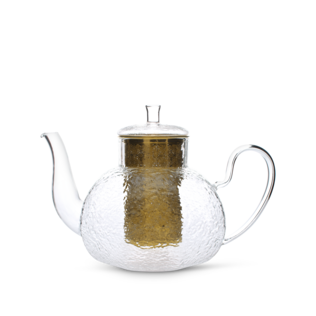 Hammered Glass Teapot