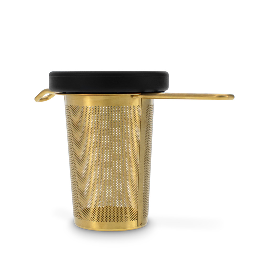 Basket Infuser Gold Matte Black Lid image number 4