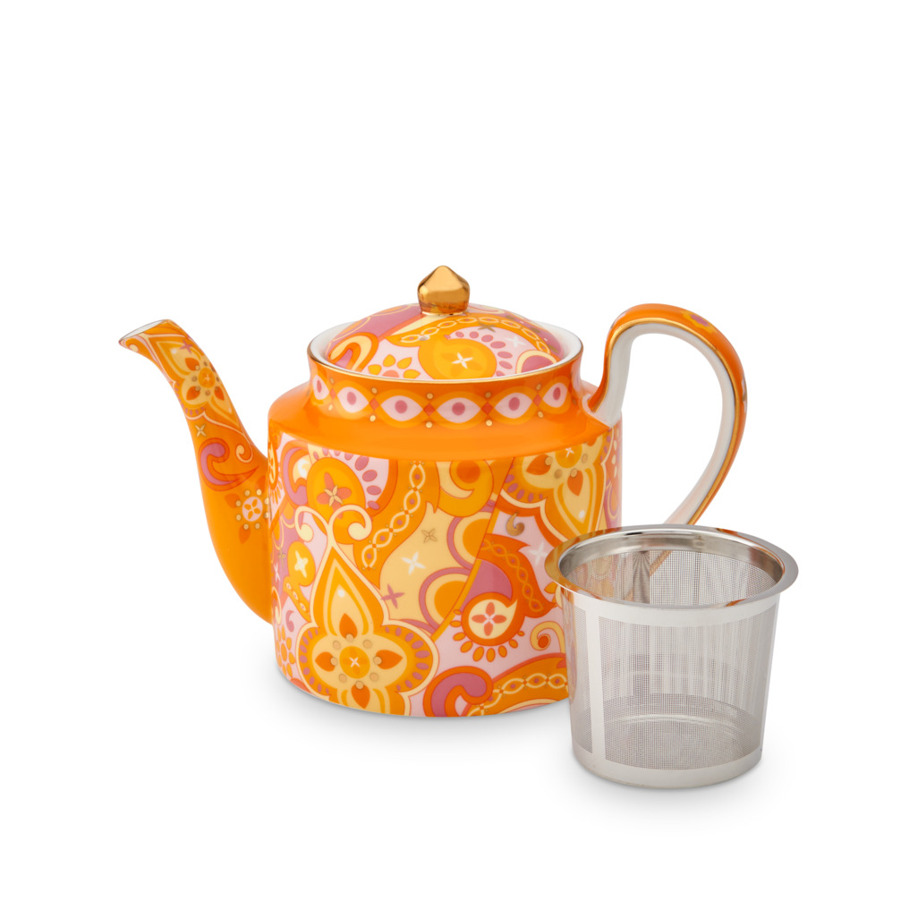 Lollapalooza Teapot Tangerine image number 1