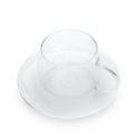 Classier Glassier Glass Cup & Saucer image number 2