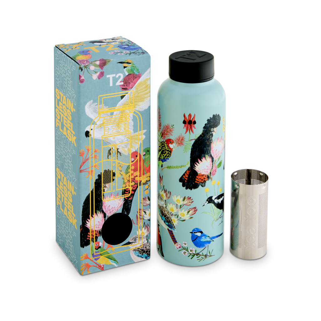 Boxed Stainless Steel Flask Local Lovelies image number 1