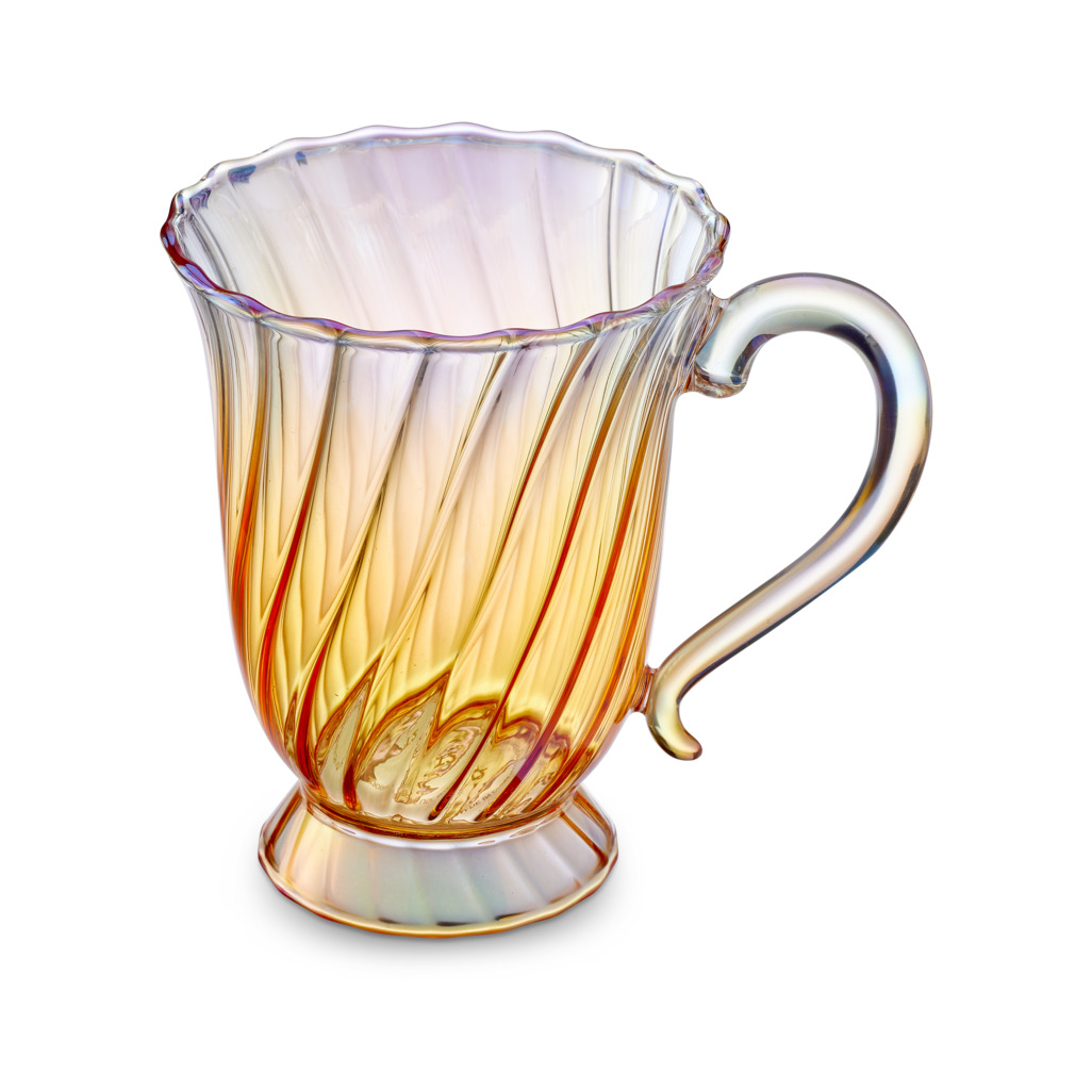 Valentina Glass Pretty Mug Peach image number 0
