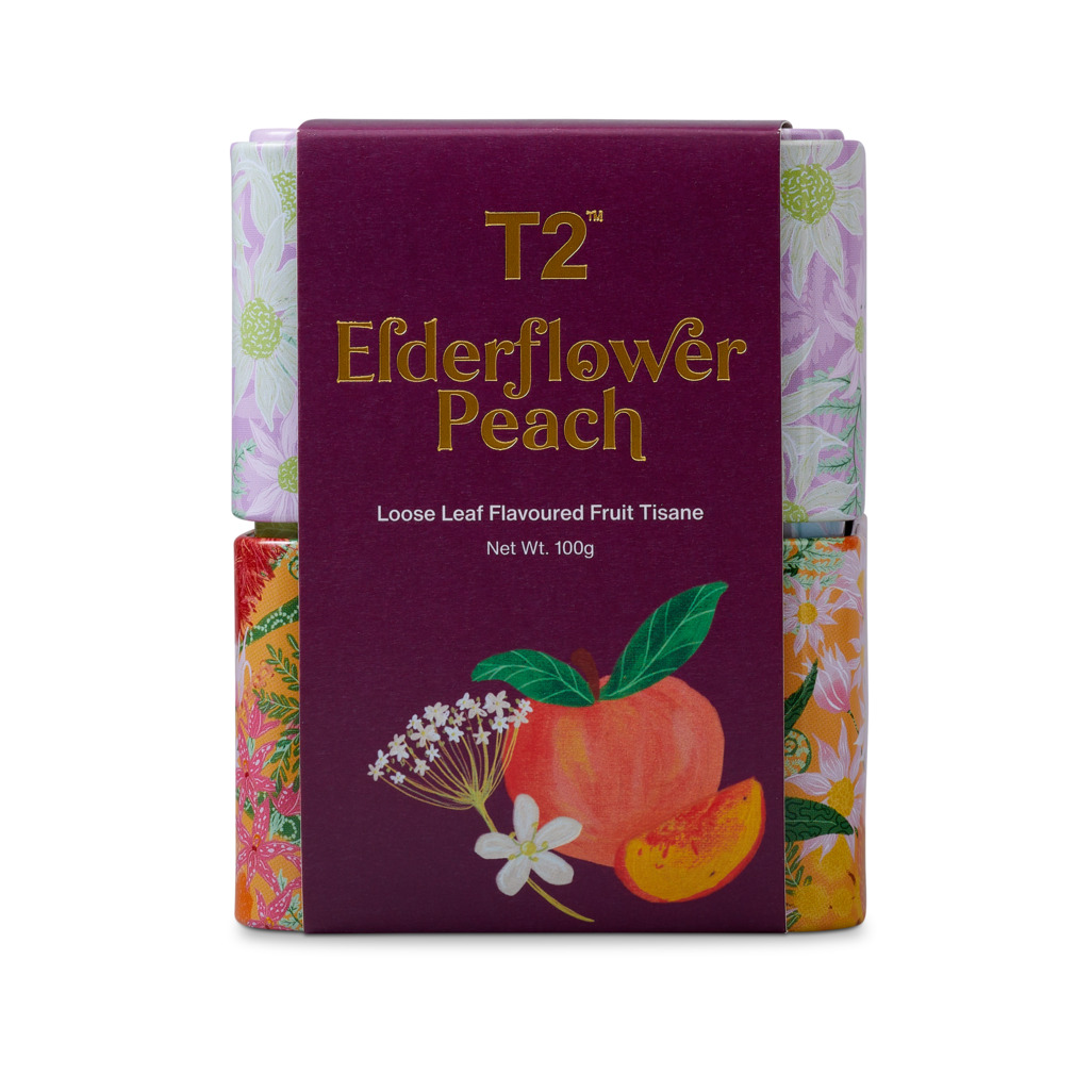 Elderflower Peach Loose Leaf Tin 100g image number 2