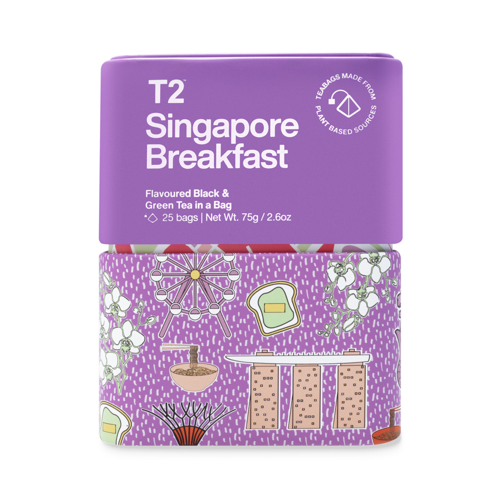 Singapore Breakfast Tea Bag Icon Tin 25 pack image number 2