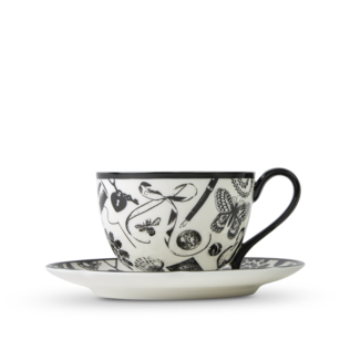 Curios Cup & Saucer Black