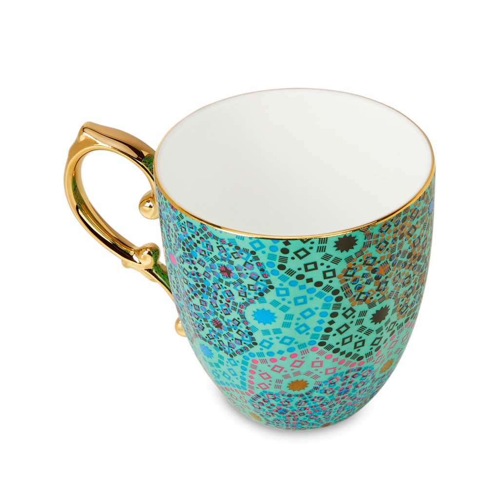 Moroccan Tealeidoscope Pretty Mug Aqua image number 3