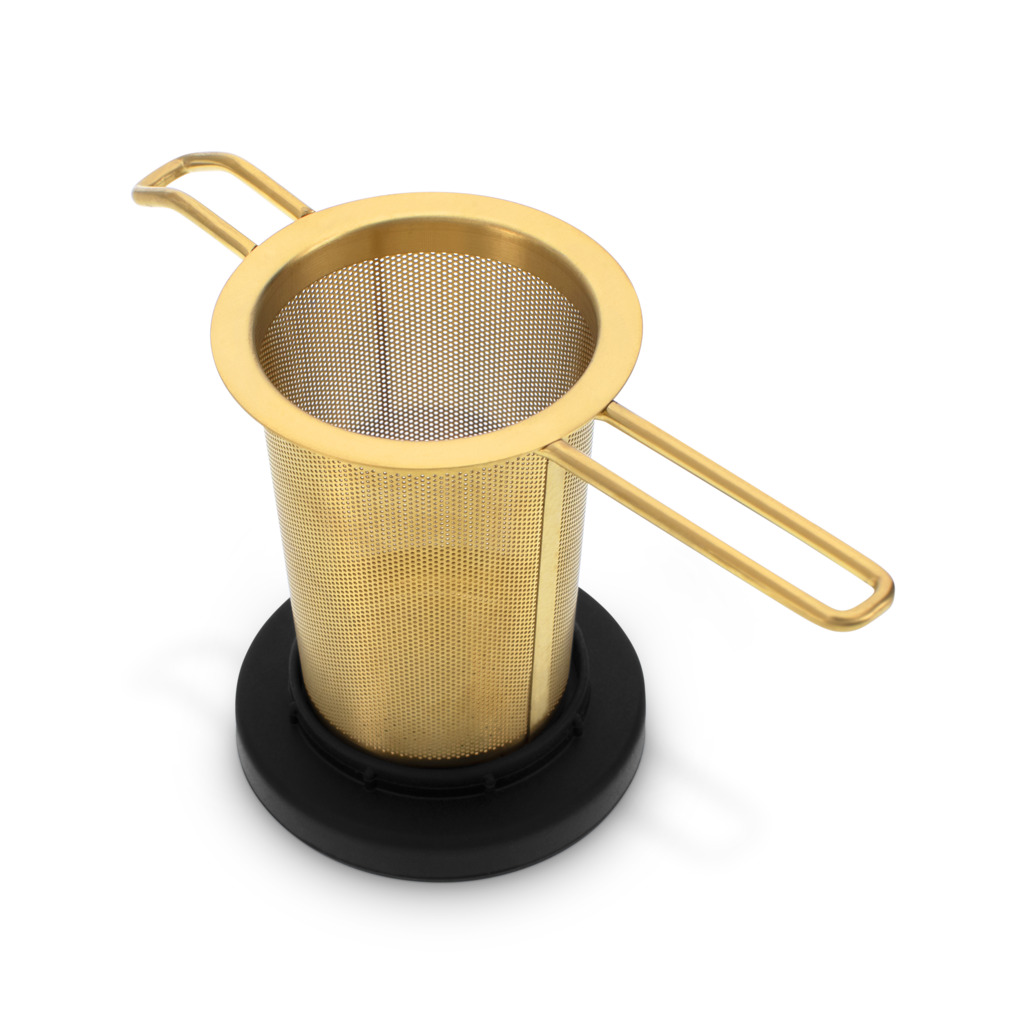 Basket Infuser Gold Matte Black Lid image number 2