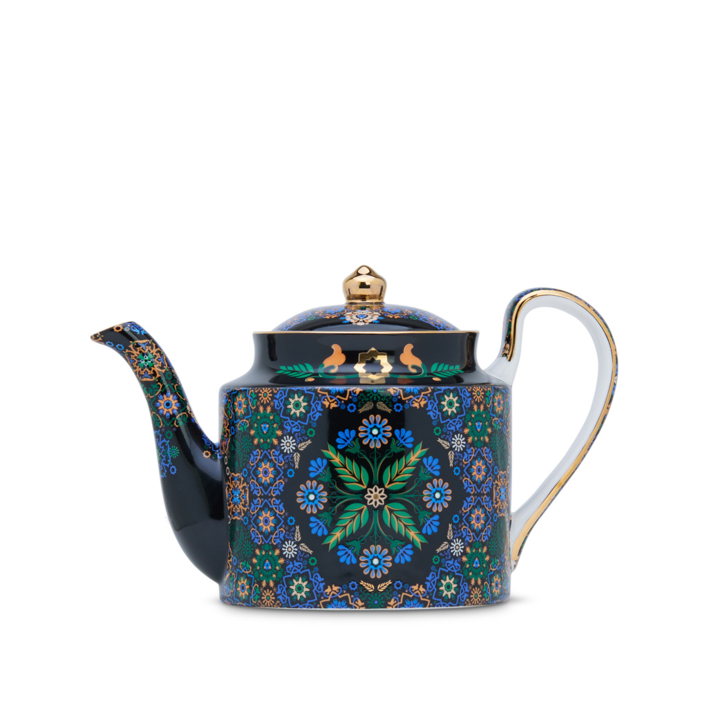 Portuguese Tiles Remix Teapot Tall Blue Shop all Teawares T2 Australia