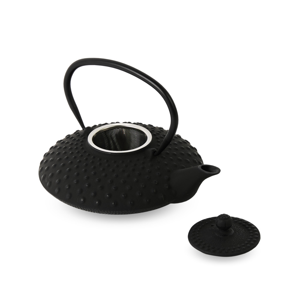 Cast Iron Teapot Hobnail Large Black 800ml image number 5