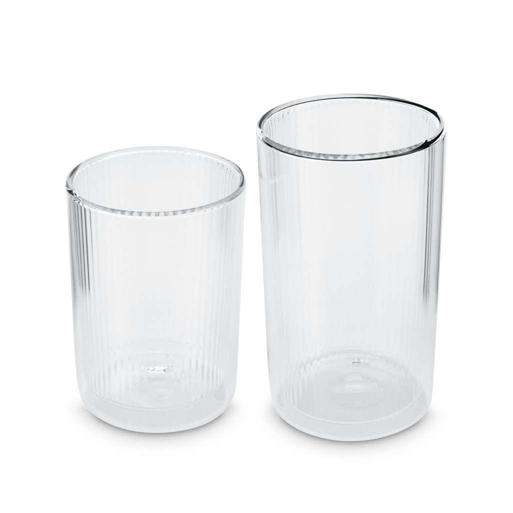 Tea Now Ribbed Tumbler Clear Tall image number 4