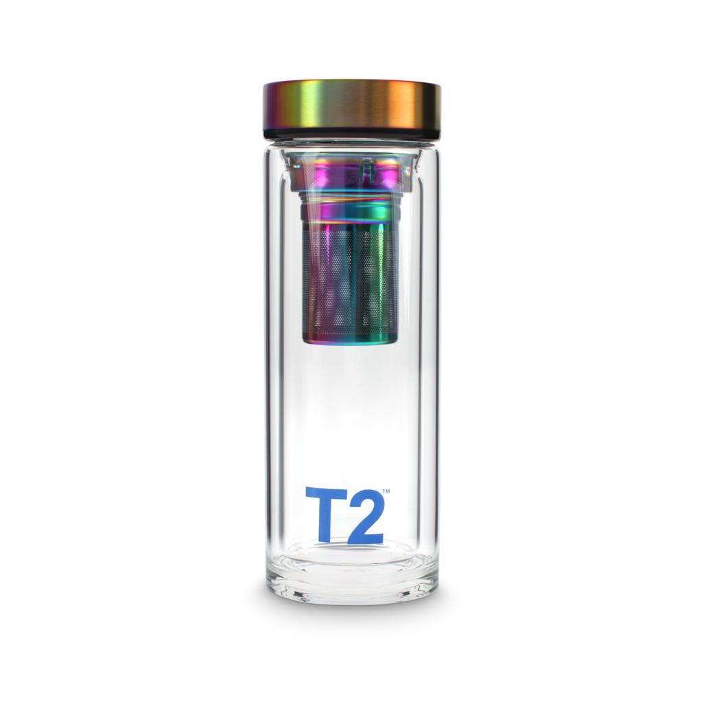T2 Double Walled Glass Flask Rainbow image number 0