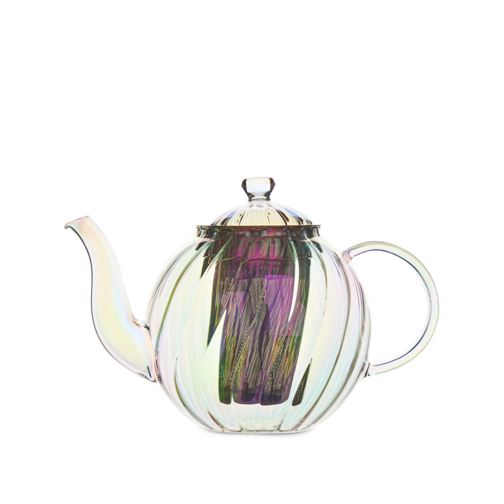 Twisted Rib Glass Teapot image number 0