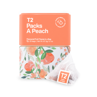 Packs a Peach Tea Bag Icon Tin 25 pack