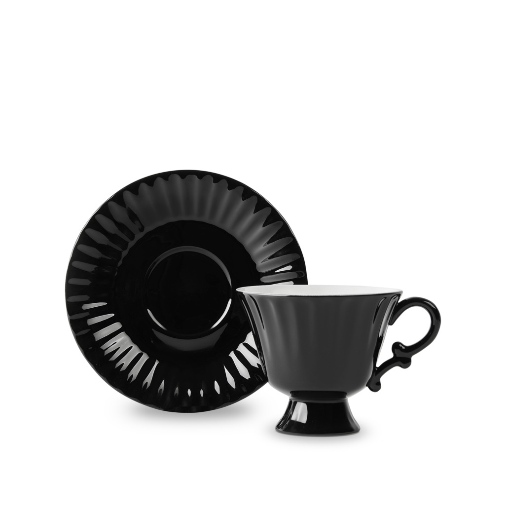 Ancora Cup & Saucer Black image number 0