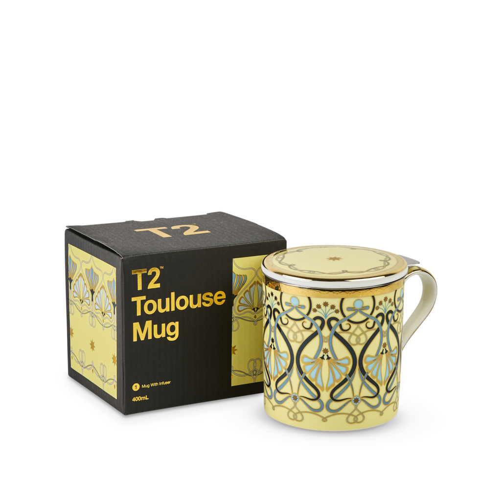 Boxed Toulouse Mug With Infuser Lemon image number 1