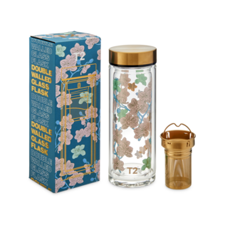 T2 Boxed Double Wall Glass Flask Enchanted