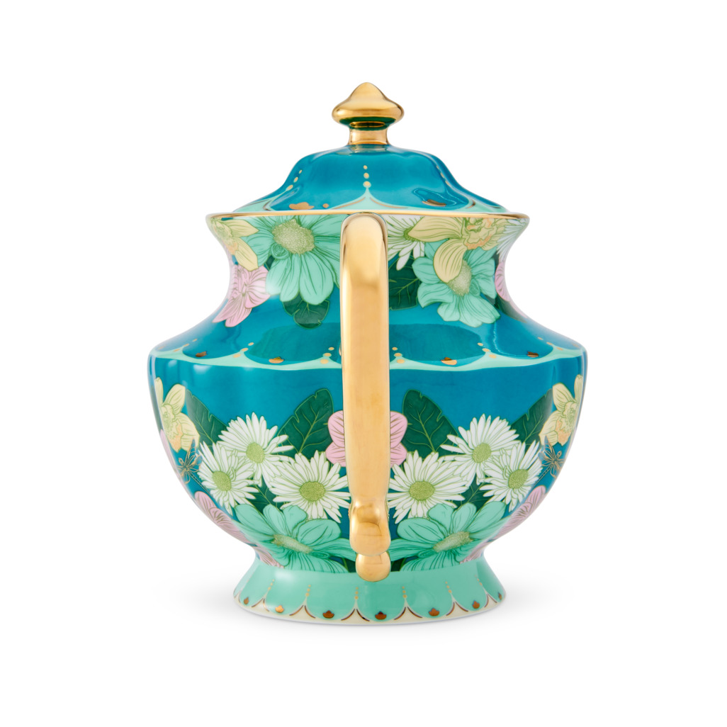 Enchanted Tall Teapot Turquoise image number 2