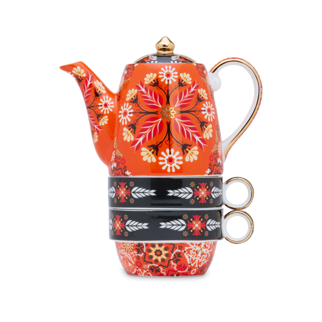 Portuguese Tiles Remix Tea For Two Red Shop all Teawares T2 Australia