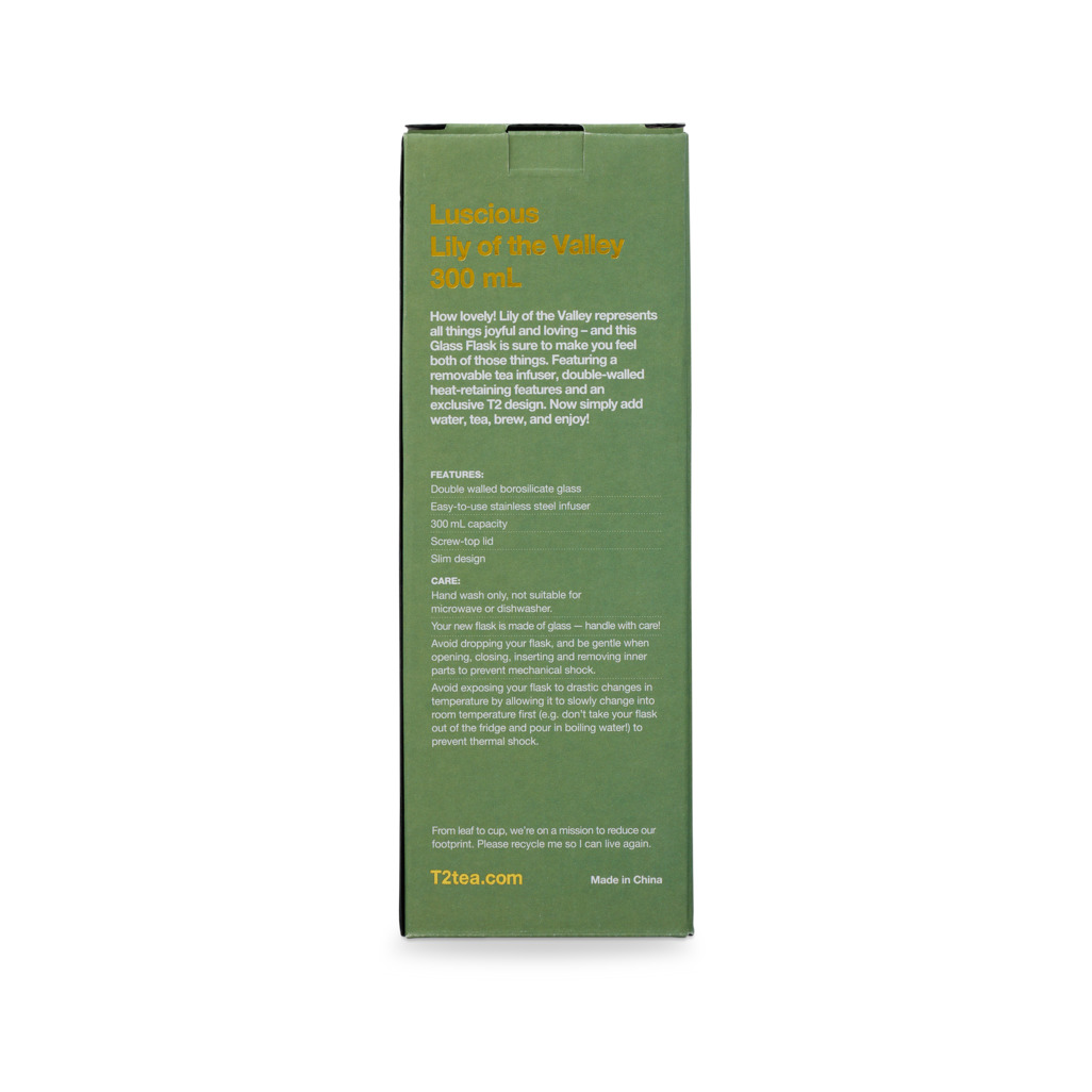 T2 Boxed Double Glass Flask Lily Of The Valley image number 5