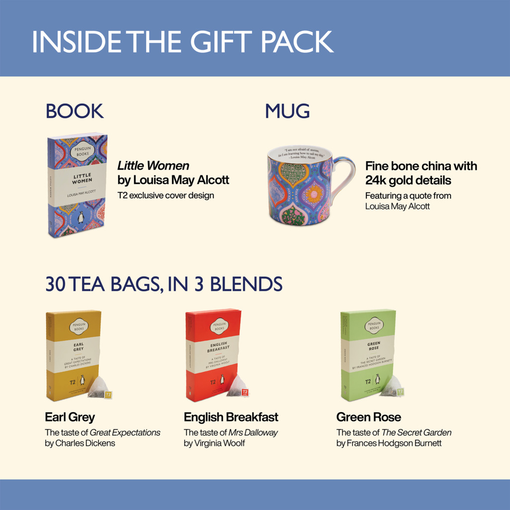 T2 x Penguin Books - Tea & Books: General Fiction Tea Bag Gift Pack image number 9