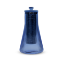 Ribbed Glass Jug Blue image number 4