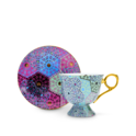 Moroccan Tealeidoscope Aqua Cup & Saucer Tall image number 0