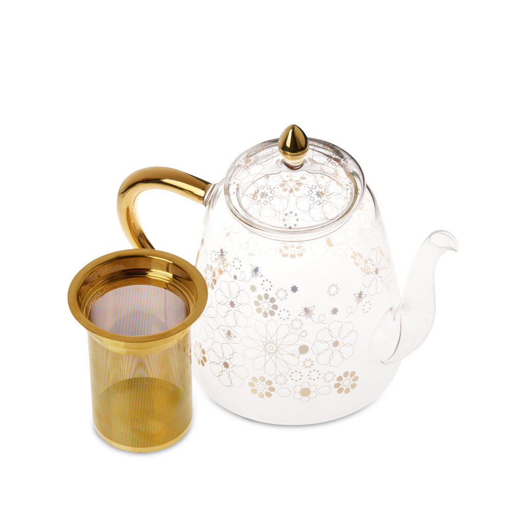 Bee Moroccan Glass Teapot image number 1