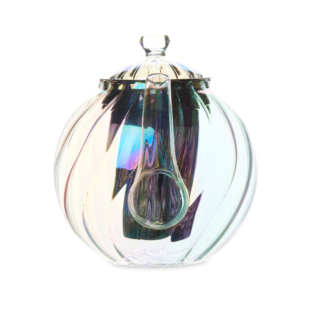 Twisted Rib Glass Teapot image number 3