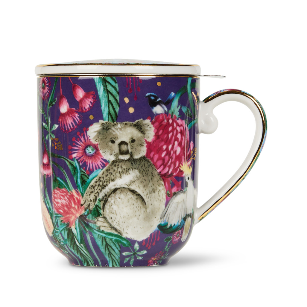 Australianarama Mug With Infuser Blue Tea Mugs with Infusers T2 USA