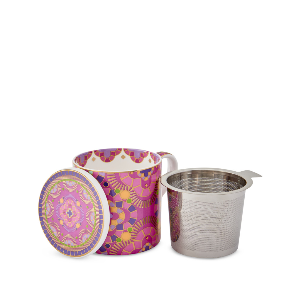 Boxed Palazzo Mug With Infuser Purple image number 2