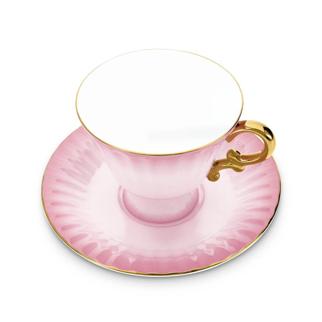 Ombre Opulence Cup & Saucer Pink image number 2
