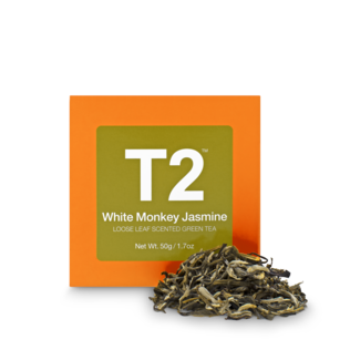 White Monkey Jasmine Loose Leaf Cube 50g