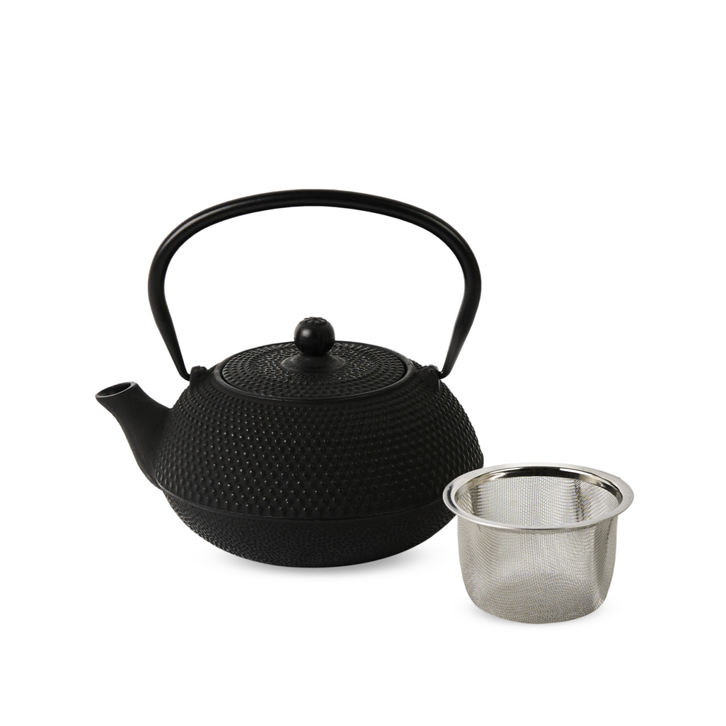 Cast Iron Teapot Hobnail Small Black 600ml image number 1