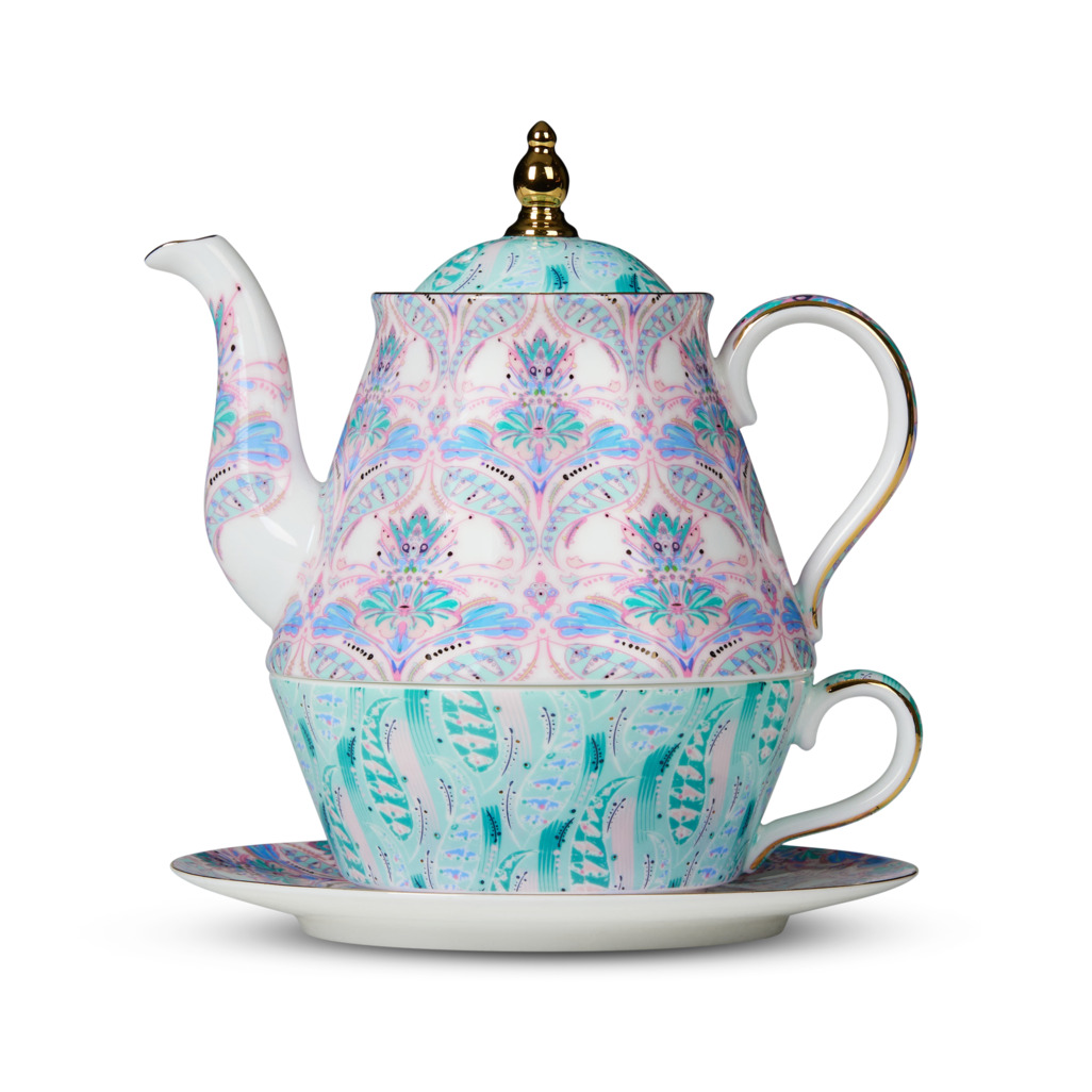 Damask Dreams Tea For One Aqua Shop all Sale T2 NZ
