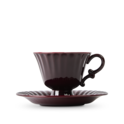Ancora Cup & Saucer Burgundy image number 1