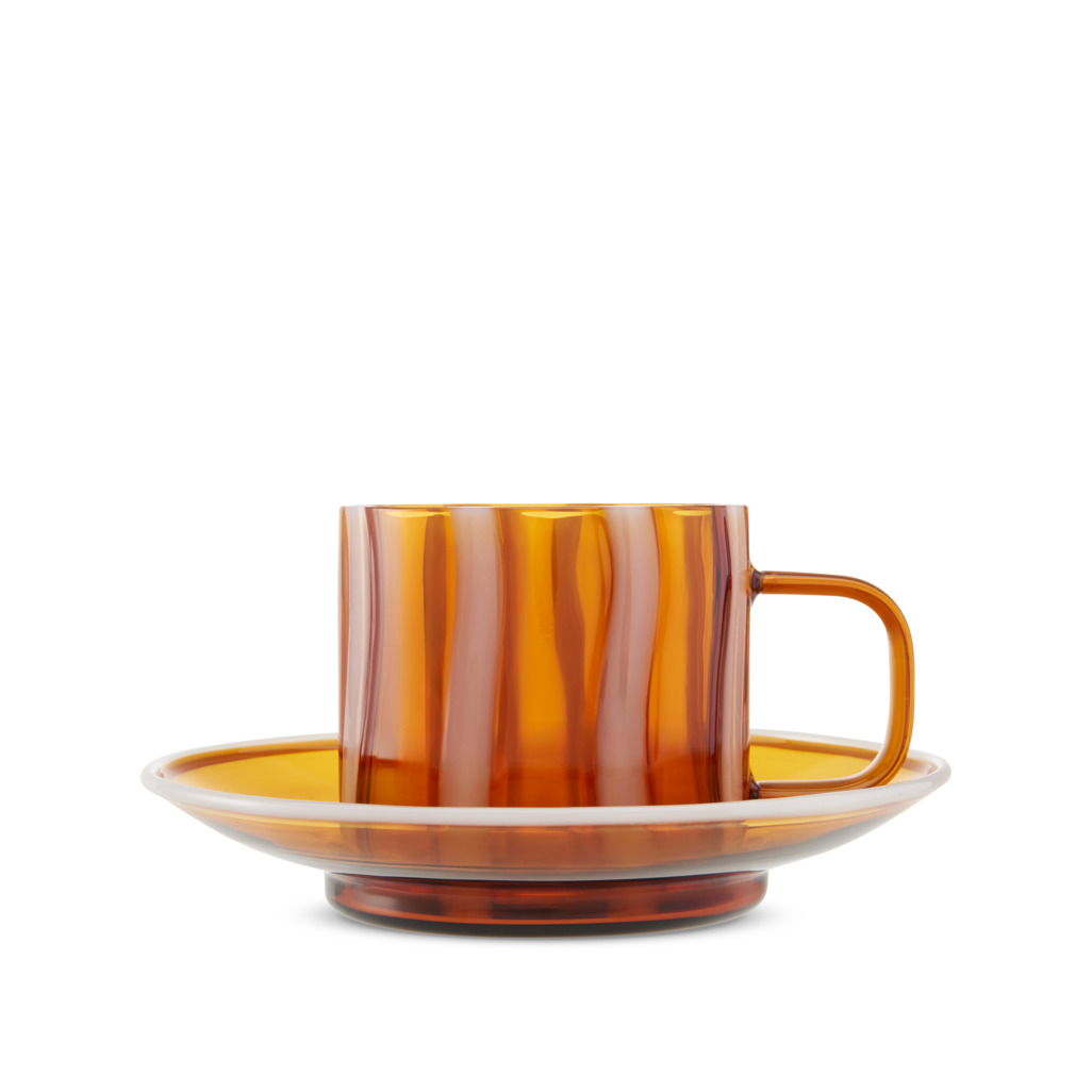 Mimi Cup & Saucer Amber image number 1