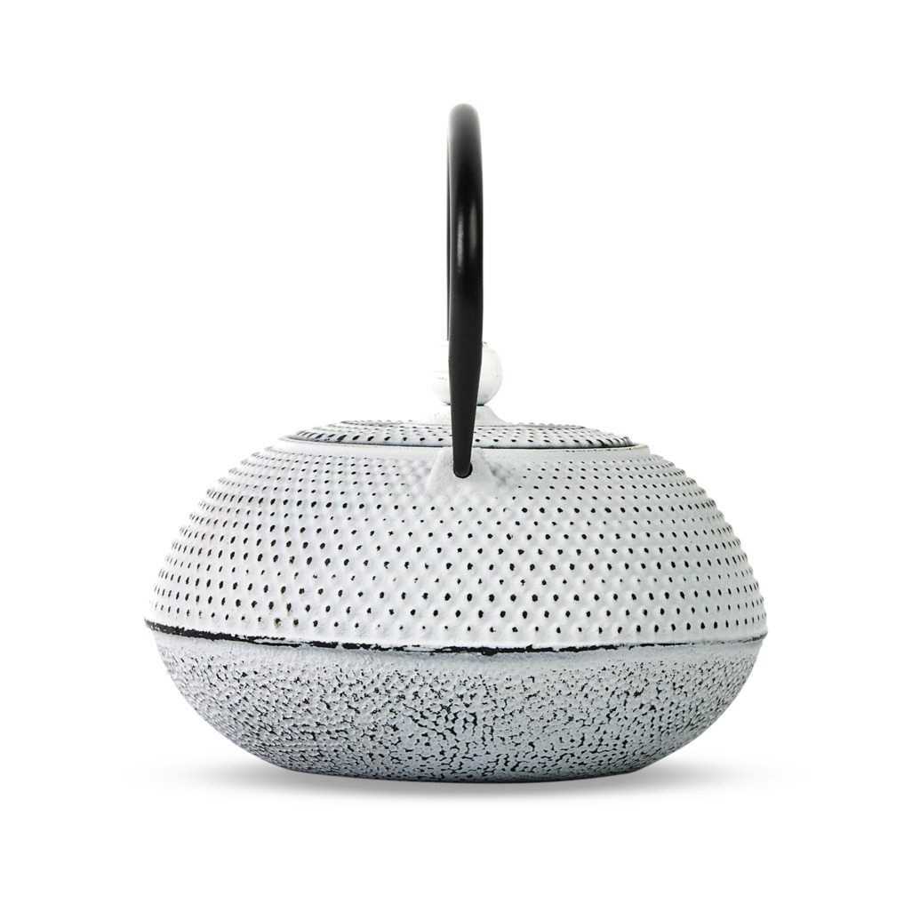 Cast Iron Teapot Hobnail Small White 600ml image number 3