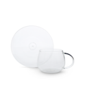 Classier Glassier Glass Cup & Saucer image number 0