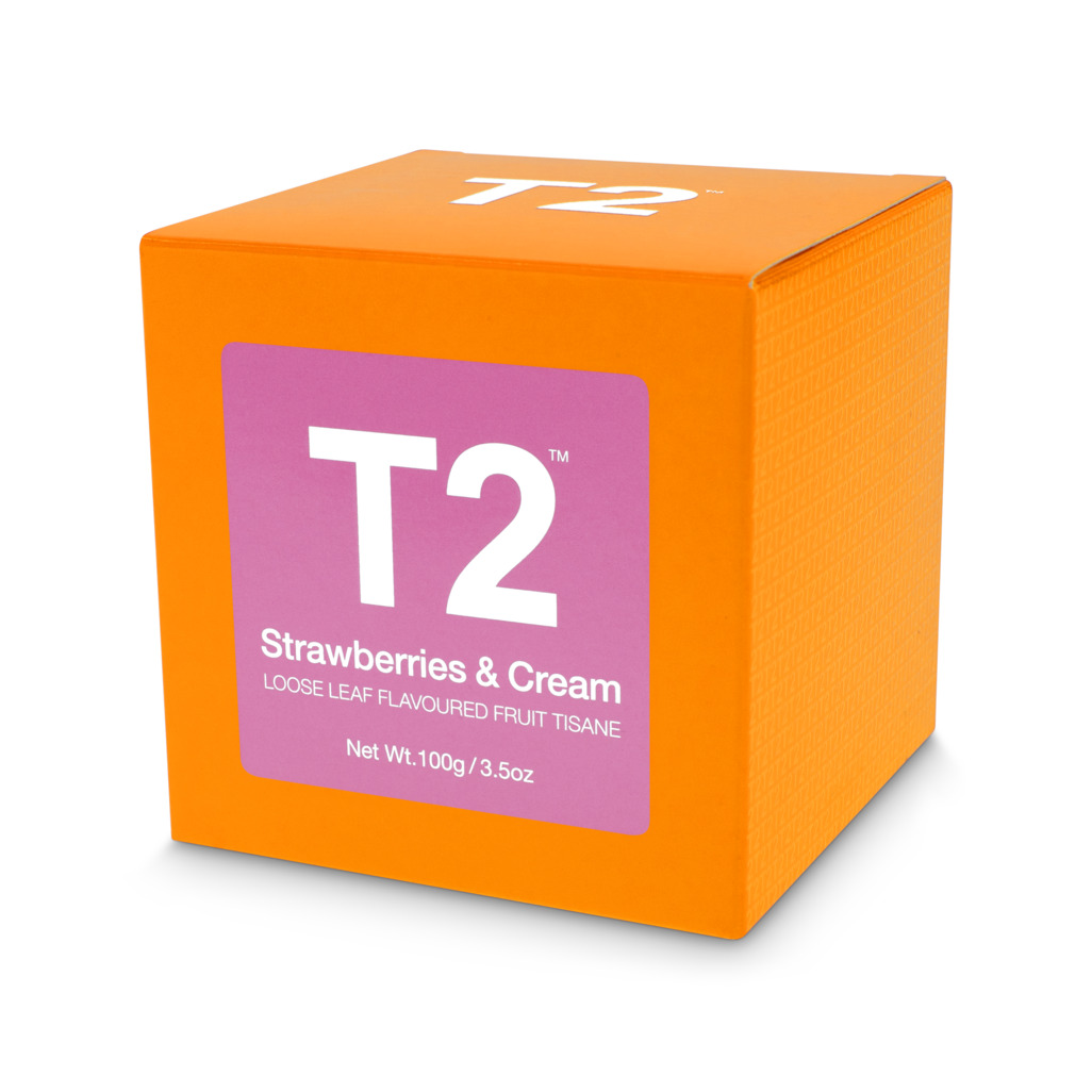 Strawberries & Cream Loose Leaf Cube 100g image number 4