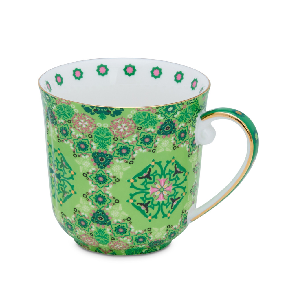 Portuguese Tiles Remix Pretty Mug Green Shop all Teawares | T2 Australia