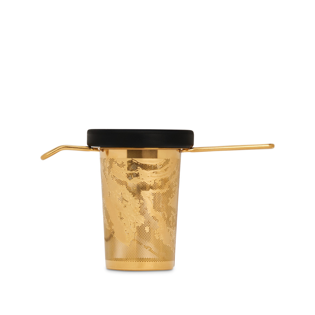 Basket Infuser Onyx Gold With Black Lid image number 0